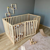 Montclair - Montessori Floor Bed with High Railings and Gate