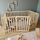 Montclair - Montessori Floor Bed with High Railings and Gate