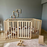 Montclair - Montessori Floor Bed with High Railings and Gate