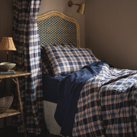 Pappini Linen Blend Duvet Cover – Atlantic Dallington Check