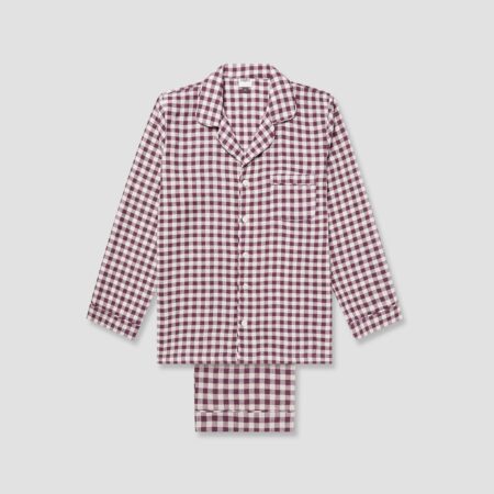 Pappini Gingham Pyjama Trousers Set – Berry
