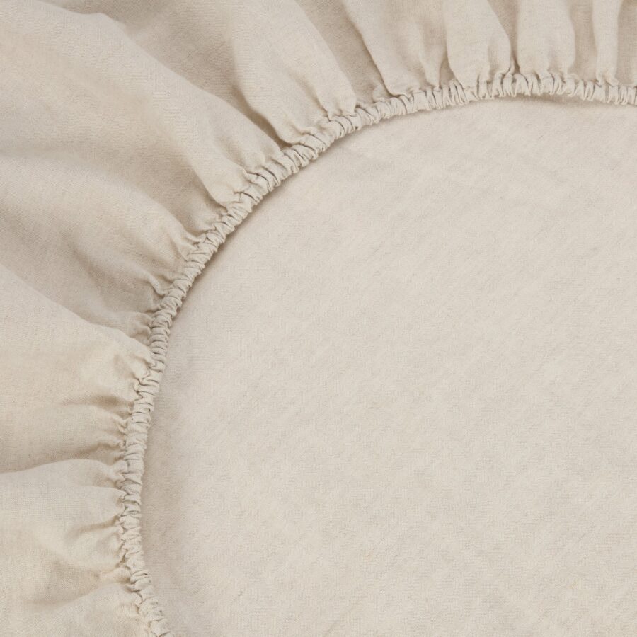 Pappini 100% Linen Sheet Set – Oatmeal - Image 4