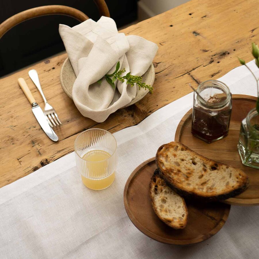 Pappini Linen Napkins Set of 4 – Oatmeal 100% Linen