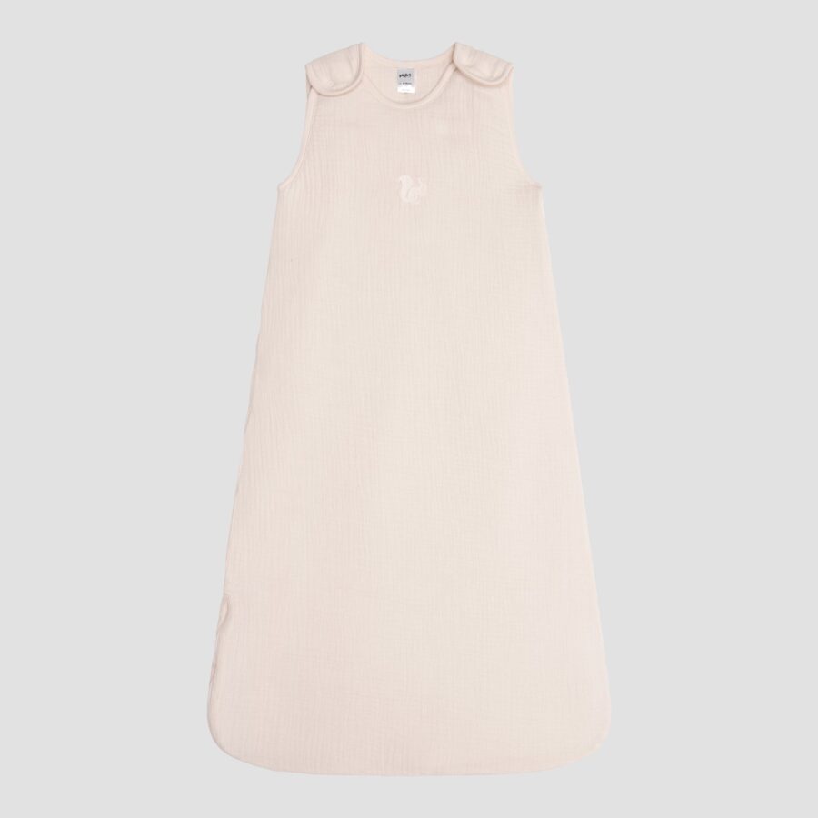 Pappini Kids Cotton Gauze Sleeping Bag – Chalk - Image 3