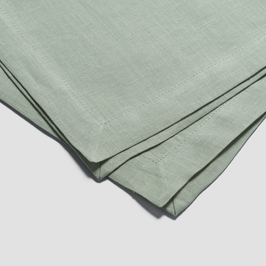 Pappini Linen Napkins Set of 4 – Sage Green 100% Linen - Image 3