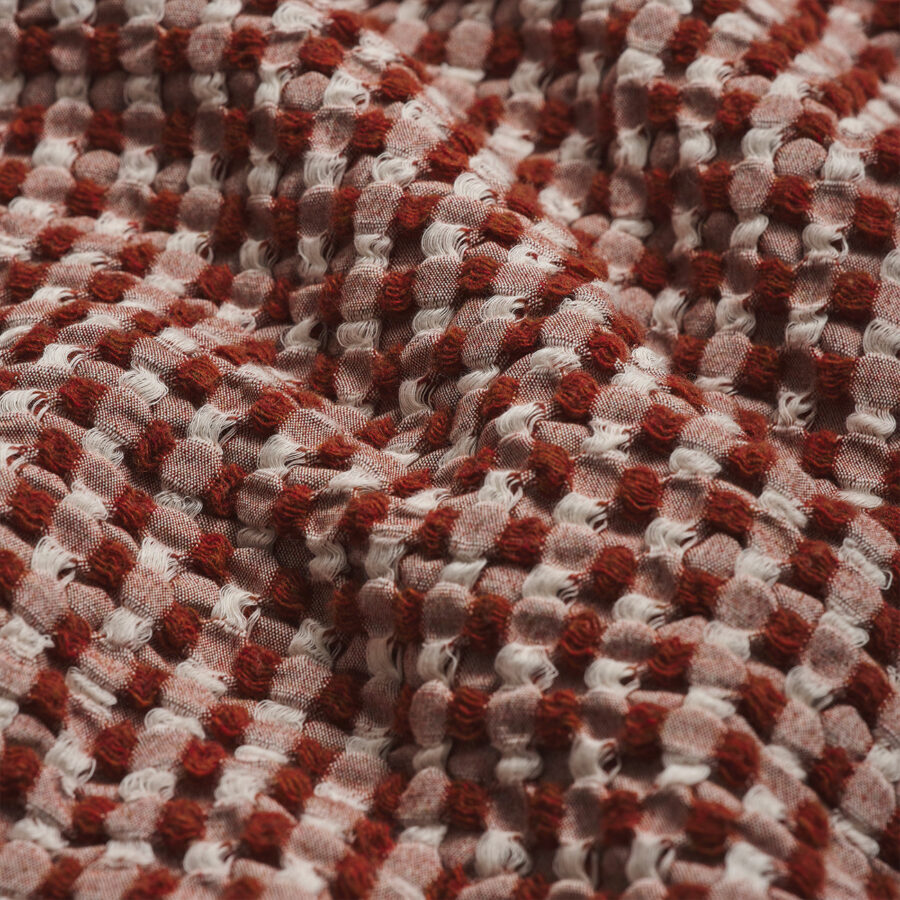 Pappini Textured Waffle Throw – Cinnamon - Image 2