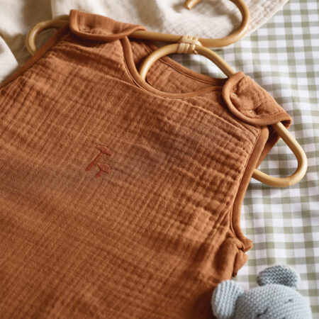 Pappini Kids Cotton Gauze Sleeping Bag – Chestnut