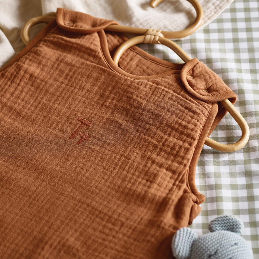 Pappini Kids Cotton Gauze Sleeping Bag – Chestnut