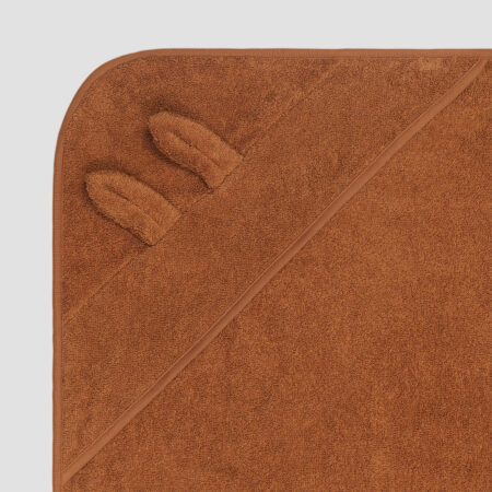 Pappini Cotton Hooded Towel – Chestnut Woodland Animal